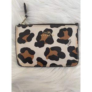 Coach Leopard Print Coin Purse